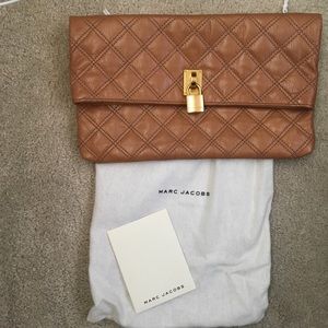 Marc Jacobs quilted leather clutch